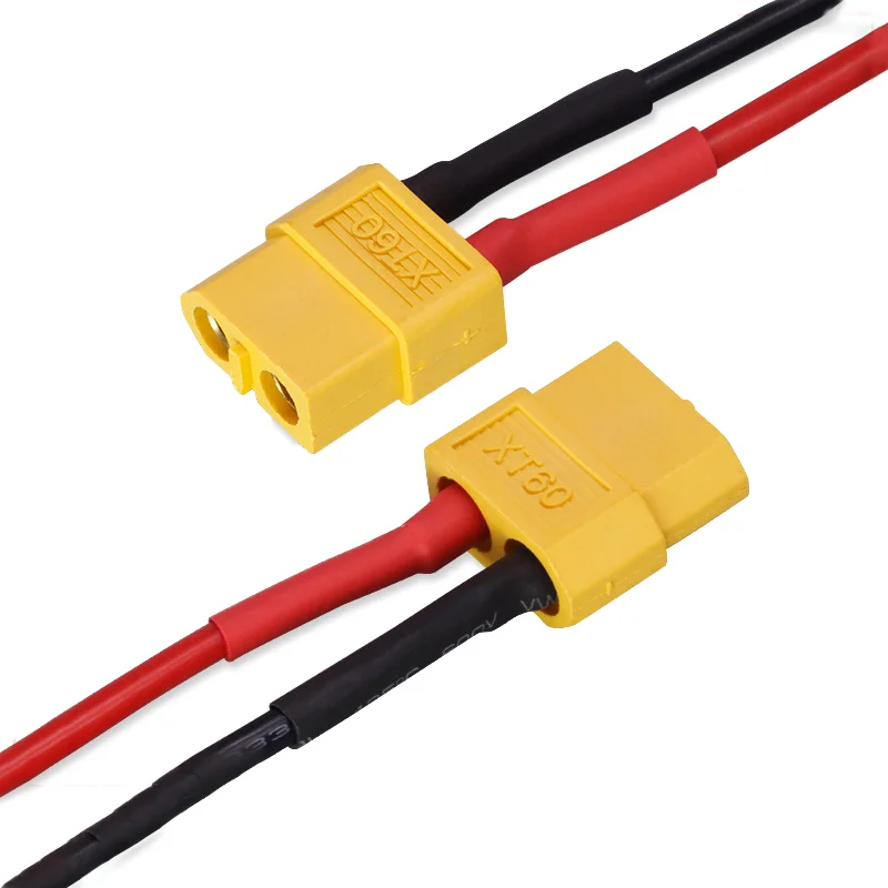 14AWG 50 Pair XT60 Connector Cable Female and Male Plug with Silicon Wire for RC Lithium Battery Drone
14AWG 50 Pair XT60 Connector Cable Female and Male Plug with Silicon Wire for RC Lithium Battery Drone