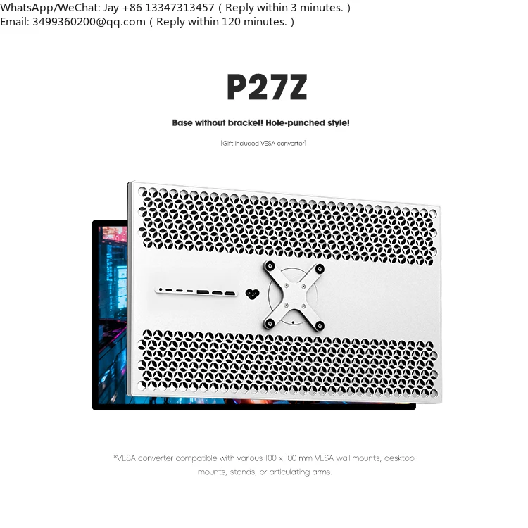 KUYCON P27Z 27 Inch 5K 180Hz Computer Hardware Software Triple Screen Monitor Gaming Desktop Use Aluminum Vertical Monitor
KUYCON P27Z 27 Inch 5K 180Hz Computer Hardware Software Triple Screen Monitor Gaming Desktop Use Aluminum Vertical Monitor