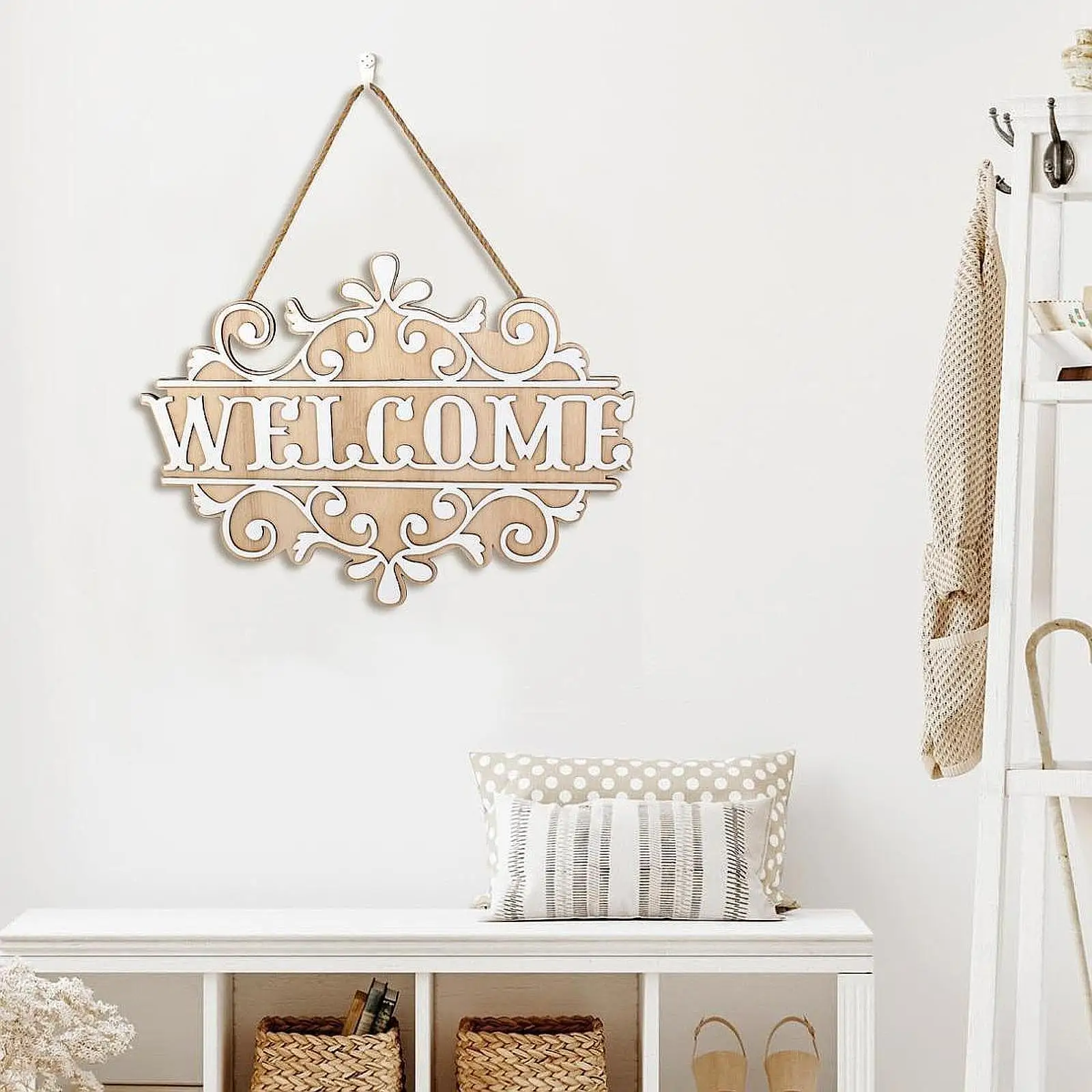 Деревянный знак приветствия с подвесной веревкой, многофункциональное деревенское украшение 41x30 см для домашнего ресторана, легкий вес
Деревянный знак приветствия с подвесной веревкой, многофункциональное деревенское украшение 41x30 см для домашнего ресторана, легкий вес