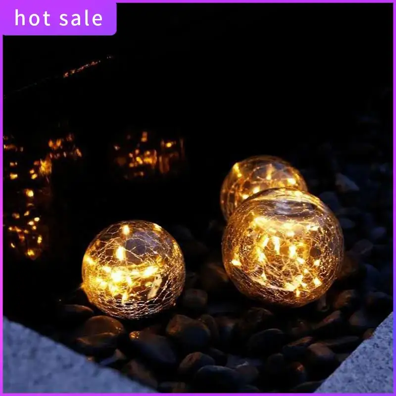 2Pcs Outdoor Solar Waterproof Lamp Crack Ball Lamp, Ground Landscape Decoration LED Light Decoration(Multicolor) Durable 
2Pcs Outdoor Solar Waterproof Lamp Crack Ball Lamp, Ground Landscape Decoration LED Light Decoration(Multicolor) Durable