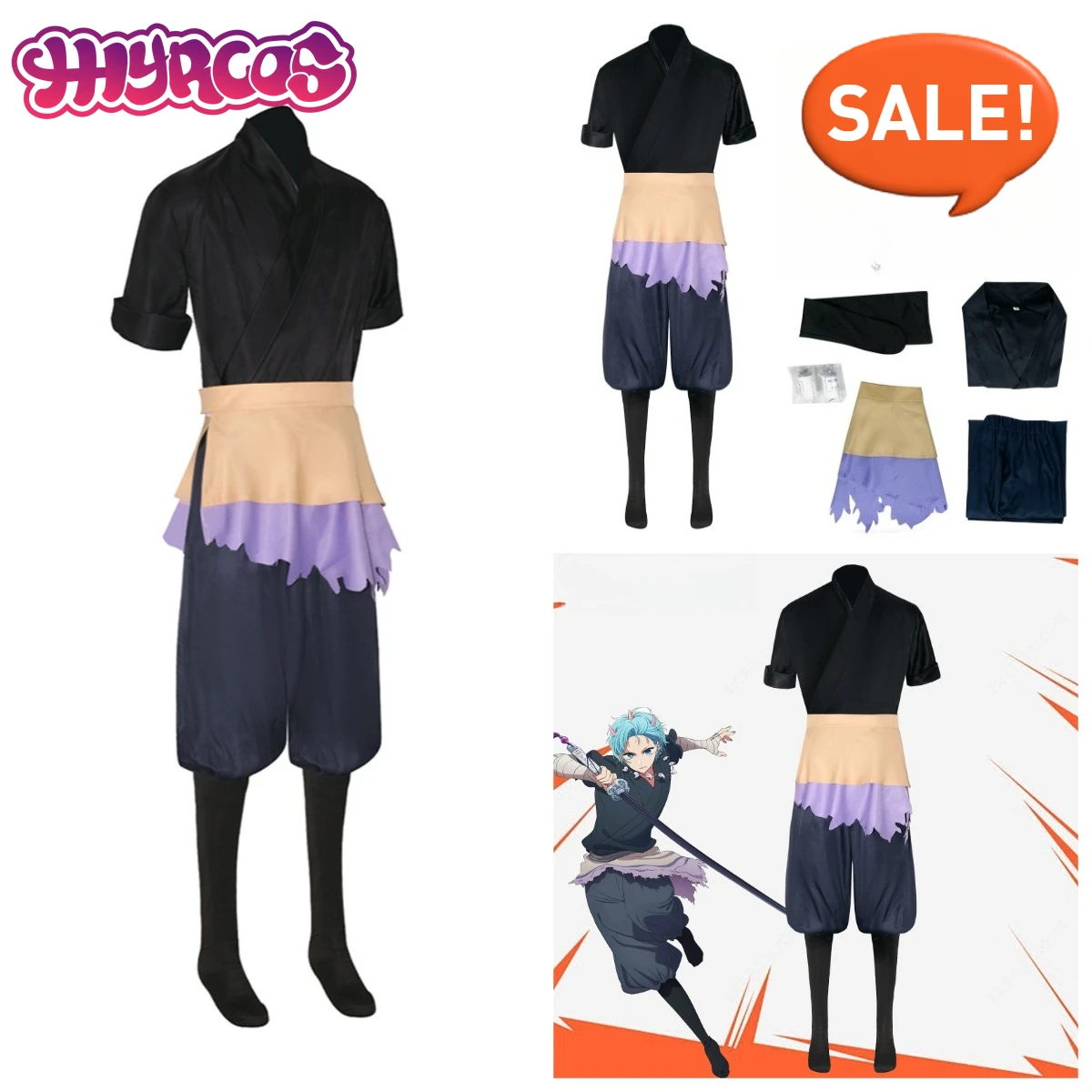 Game Season2 Aqua Cosplay Tokyo Blade Stage Play Cosplay Costume New Anime OSHI NO Black Practice Uniform Apron Man Party Suit
Game Season2 Aqua Cosplay Tokyo Blade Stage Play Cosplay Costume New Anime OSHI NO Black Practice Uniform Apron Man Party Suit