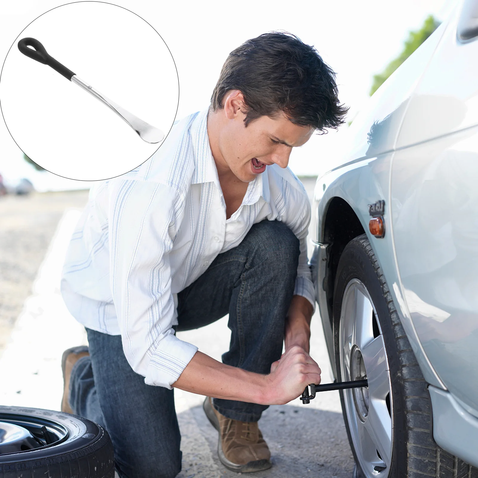 Heavy Duty Motorcycle Tire Crowbar Thick Carbon Steel Tire Changing Levers Spoon Non-Scratch Handle Comfortable Grip
Heavy Duty Motorcycle Tire Crowbar Thick Carbon Steel Tire Changing Levers Spoon Non-Scratch Handle Comfortable Grip