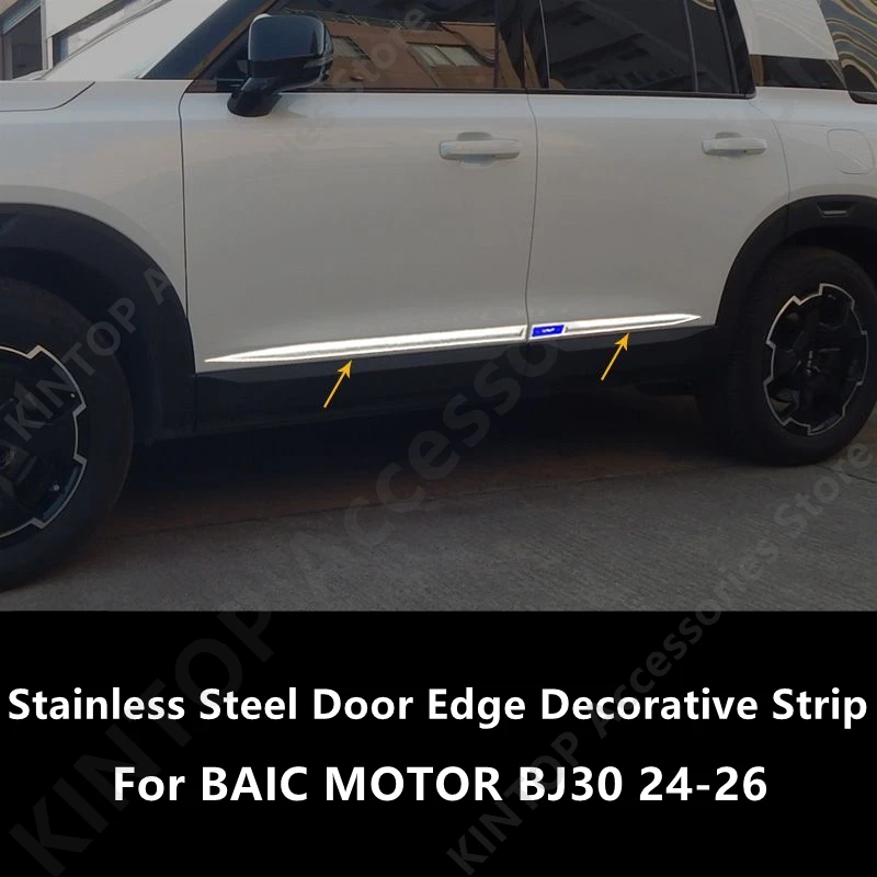 For BAIC MOTOR BJ30 24-26 Stainless Steel Door Edge Decorative Strip,Auto Exterior Parts Modification Accessories
For BAIC MOTOR BJ30 24-26 Stainless Steel Door Edge Decorative Strip,Auto Exterior Parts Modification Accessories