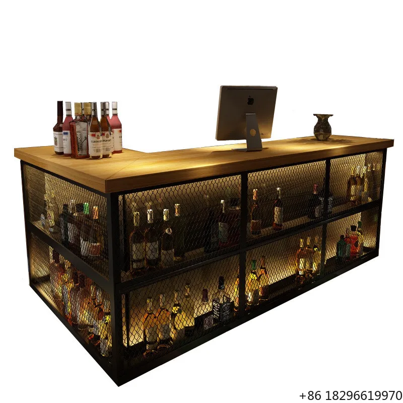 Fashionable Industrial Vintage Wood Slab Bar Counter for Restaurant Commercial Use
Fashionable Industrial Vintage Wood Slab Bar Counter for Restaurant Commercial Use