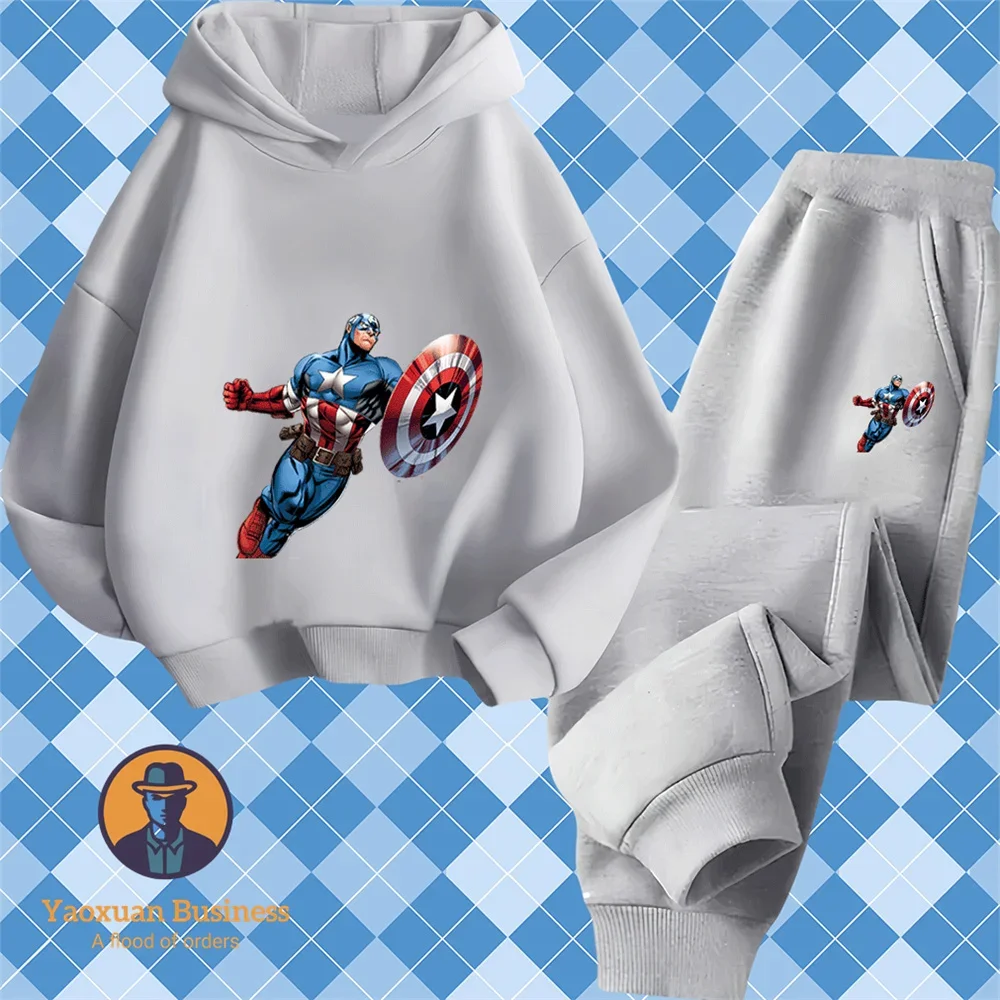 Stylish Pure Cotton Sports Tracksuit Captain America Iconic Cartoon Autumn Winter Suit
Stylish Pure Cotton Sports Tracksuit Captain America Iconic Cartoon Autumn Winter Suit