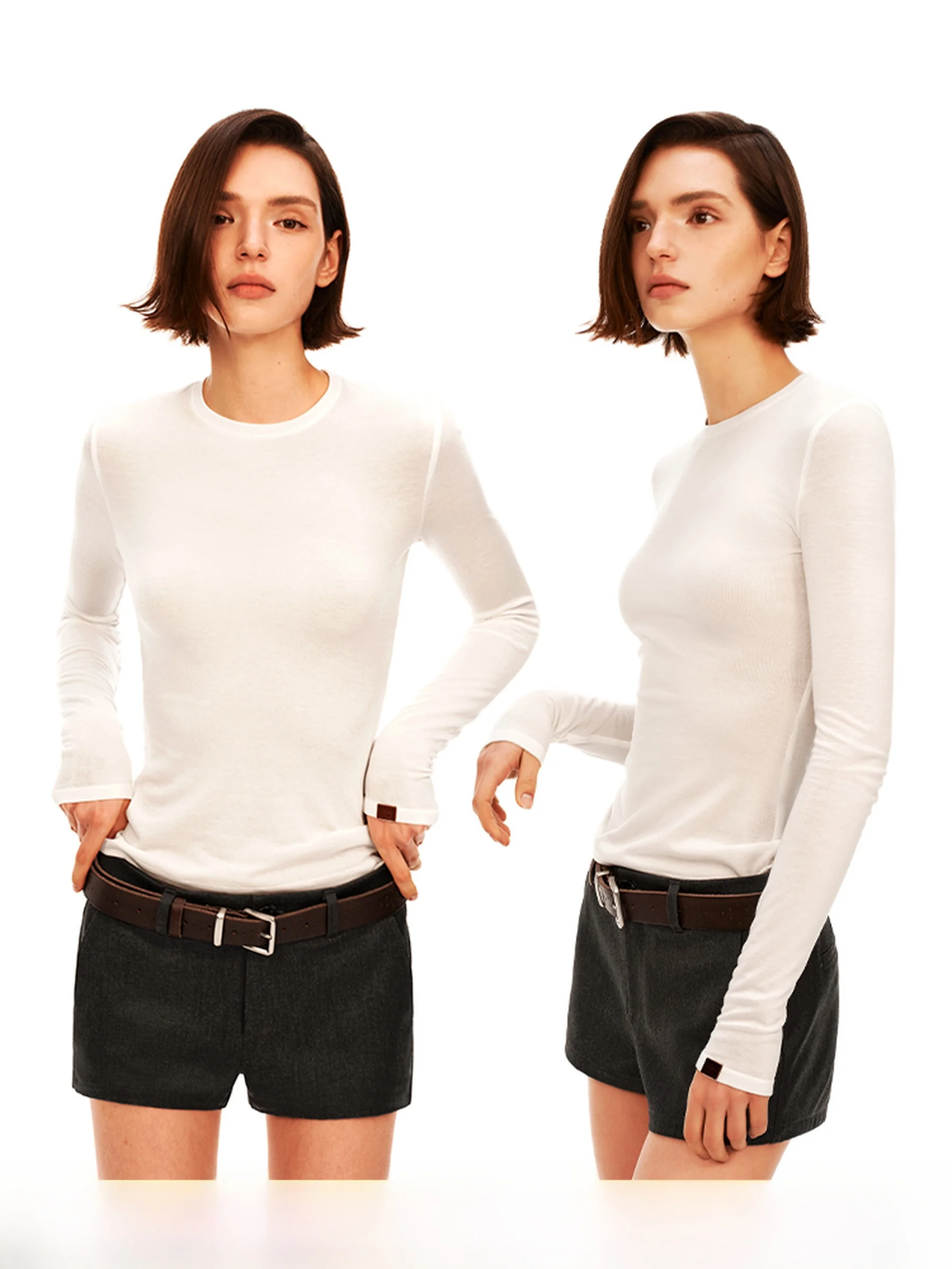 Universal Long Sleeve Wool Silk Base Layer round Neck T-Shirt Pairs Well with Casual Wear Versatile Commute Friendly Top
Universal Long Sleeve Wool Silk Base Layer round Neck T-Shirt Pairs Well with Casual Wear Versatile Commute Friendly Top