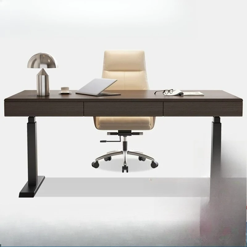 Italian minimalist intelligent electric lifting desk modern simple double motor study solid wood computer work desk
Italian minimalist intelligent electric lifting desk modern simple double motor study solid wood computer work desk