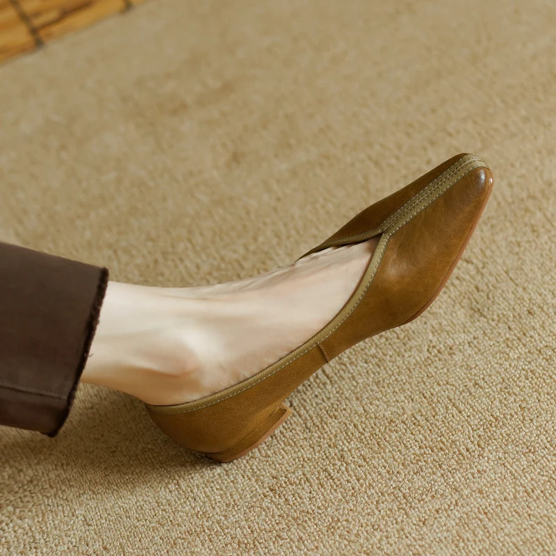 Slip On French Style Women Mules Vintage Walk Shoes Size 40 Women‘s Flats Cowhide Simple Shoes Female Retro Foowear For Spring
Slip On French Style Women Mules Vintage Walk Shoes Size 40 Women‘s Flats Cowhide Simple Shoes Female Retro Foowear For Spring
