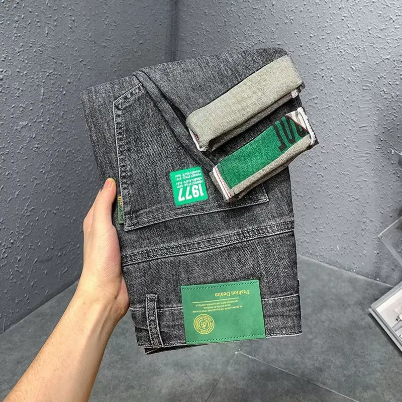 Мужские эластичные джинсы прямого кроя, облегающие, универсальные, модные, из хлопкового стрейч-денима, со средней посадкой, длиной до щиколотки, повседневные, для молодежи
Мужские эластичные джинсы прямого кроя, облегающие, универсальные, модные, из хлопкового стрейч-денима, со средней посадкой, длиной до щиколотки, повседневные, для молодежи