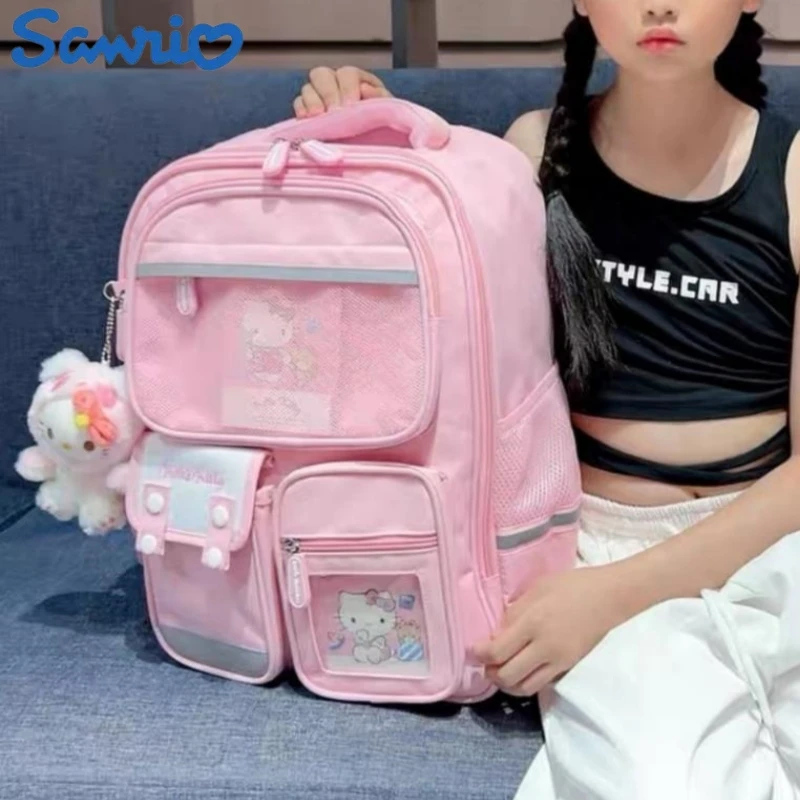 Sanrio Schoolbag School Girls Kuromi Burden Reduction Nylon Waterproof Backpack Kawaii School Backpack Anime Bag Birthday Gift
Sanrio Schoolbag School Girls Kuromi Burden Reduction Nylon Waterproof Backpack Kawaii School Backpack Anime Bag Birthday Gift