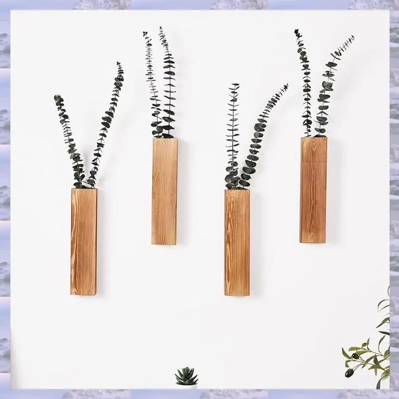 4 Pack Wall Planters For Indoor Plants Farmhouse Wooden Pocket Wall Vases Wood Wall Decor For Bedroom Living Room 
4 Pack Wall Planters For Indoor Plants Farmhouse Wooden Pocket Wall Vases Wood Wall Decor For Bedroom Living Room