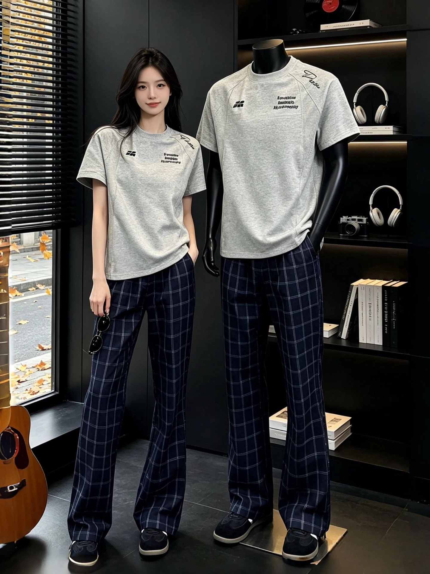 American Retro Plaid Pants Men's Summer High Sensation Cool Silk Quick Dry Short Sleeve Two Piece Set Casual Straight Leg Tro...
American Retro Plaid Pants Men's Summer High Sensation Cool Silk Quick Dry Short Sleeve Two Piece Set Casual Straight Leg Tro...