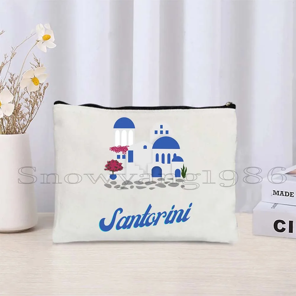 Santorini Island Greece Flag Map Mati Blue EVIL EYE Greek Gifts Canvas Cosmetic Bag Makeup Lipstick Travel Pouch Pencil Case
Santorini Island Greece Flag Map Mati Blue EVIL EYE Greek Gifts Canvas Cosmetic Bag Makeup Lipstick Travel Pouch Pencil Case