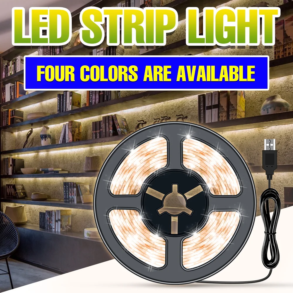 LED USB Strip Lights Waterproof Flexible Tape Lamp TV Screen Desktop PC Case Backlight Diode Stair Bedside Decoration Lighting
LED USB Strip Lights Waterproof Flexible Tape Lamp TV Screen Desktop PC Case Backlight Diode Stair Bedside Decoration Lighting
