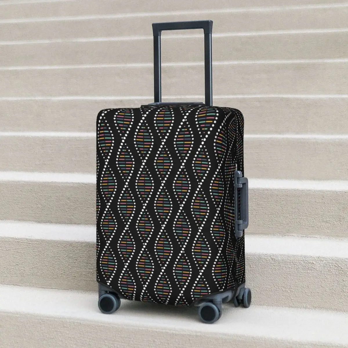 DNA Chemistry Suitcase Cover Fun Science Business Protection Vacation Practical Luggage Case
DNA Chemistry Suitcase Cover Fun Science Business Protection Vacation Practical Luggage Case