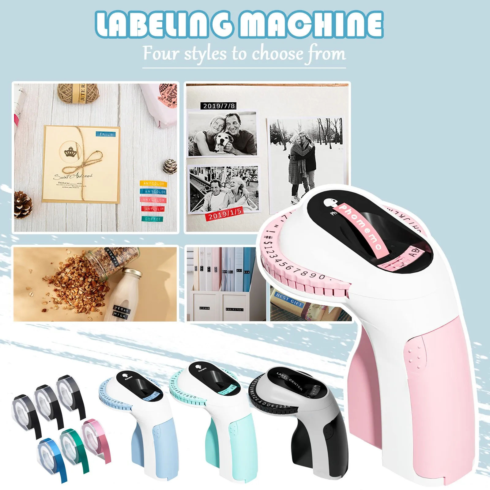 Embossing Label Maker With 3 Rolls Of 3D Tape Vintage Handheld Label Printer Protable Pratical Home School Office Supplies
Embossing Label Maker With 3 Rolls Of 3D Tape Vintage Handheld Label Printer Protable Pratical Home School Office Supplies