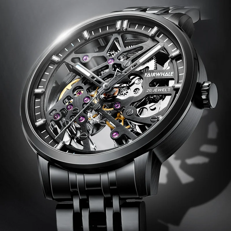 Mark Fairwhale Top Brand 3D layered skeleton Luxury Men's Mechanical Wristwatch Waterproof Stainless steel montre luxe
Mark Fairwhale Top Brand 3D layered skeleton Luxury Men's Mechanical Wristwatch Waterproof Stainless steel montre luxe