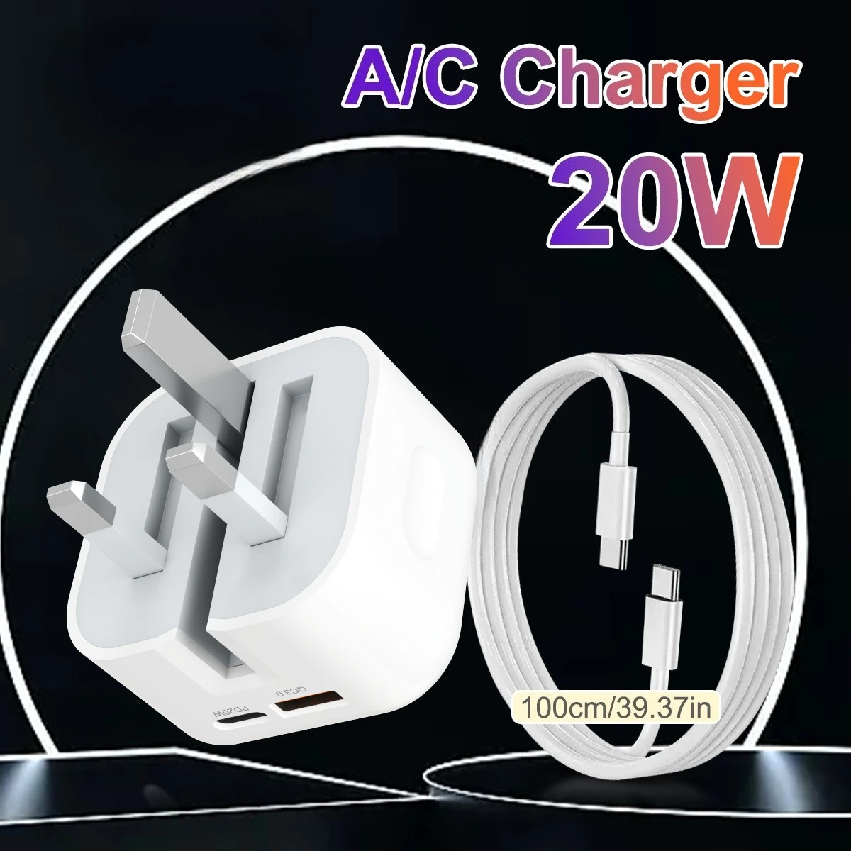 Super Fast Quick Charging USB C Foldable Charger 20W with Cable For iPhone Samsung Huawei Xiaomi/Tablets
Super Fast Quick Charging USB C Foldable Charger 20W with Cable For iPhone Samsung Huawei Xiaomi/Tablets