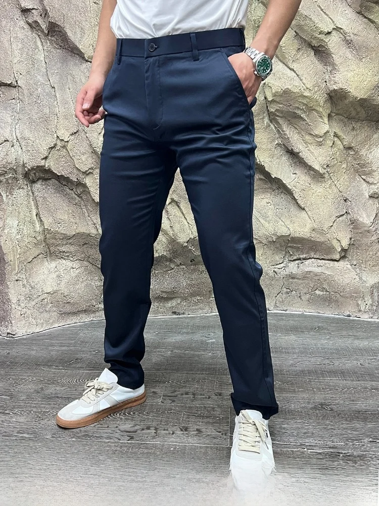 Lycra Rayon Blend Casual Pants Men's Fashionable Spring Summer Breathable Comfortable Golf Series Straight Leg Button Fly
Lycra Rayon Blend Casual Pants Men's Fashionable Spring Summer Breathable Comfortable Golf Series Straight Leg Button Fly