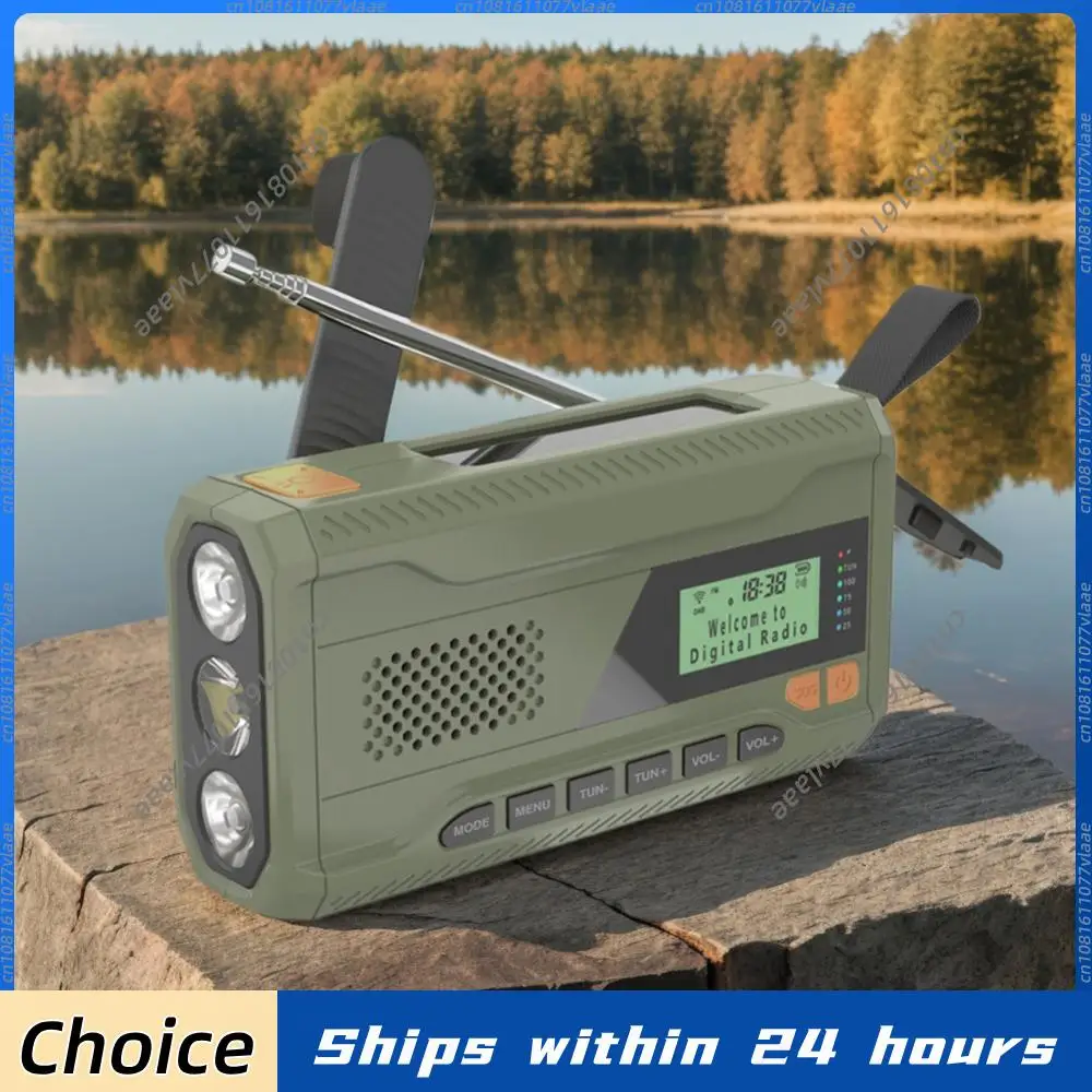 Портативное DAB/FM-радио с фонариком, Bluetooth-колонкой и ручным динамо-генератором, аварийное метеорологическое радио для экстренных ситуаций, кемпинга и выживания в штормах
Портативное DAB/FM-радио с фонариком, Bluetooth-колонкой и ручным динамо-генератором, аварийное метеорологическое радио для экстренных ситуаций, кемпинга и выживания в штормах