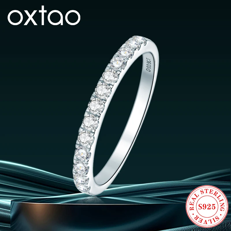 OXTAO GRA Certified Moissanite Ring Ladies 925 Silver Lab Diamond Four Claws Bridal Eternity Band Engagement Wedding Rings
OXTAO GRA Certified Moissanite Ring Ladies 925 Silver Lab Diamond Four Claws Bridal Eternity Band Engagement Wedding Rings