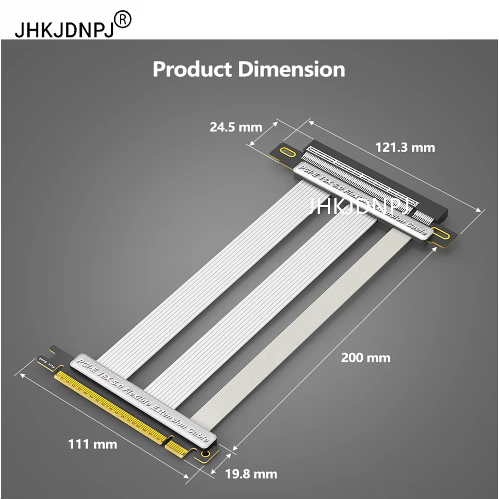180 Degree PCI-E 5.0 16X PCIe 5.0 Expansion Cable 180 Degree Vertical Installation GPU Cable
180 Degree PCI-E 5.0 16X PCIe 5.0 Expansion Cable 180 Degree Vertical Installation GPU Cable