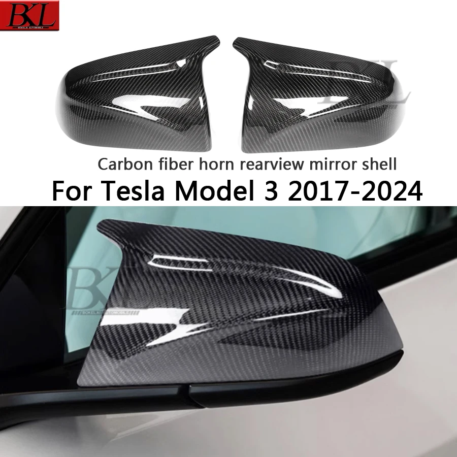 For Tesla Model 3 Carbon fiber mirror cover car rearview mirror housing black glossy finish modification and upgrade body kit
For Tesla Model 3 Carbon fiber mirror cover car rearview mirror housing black glossy finish modification and upgrade body kit