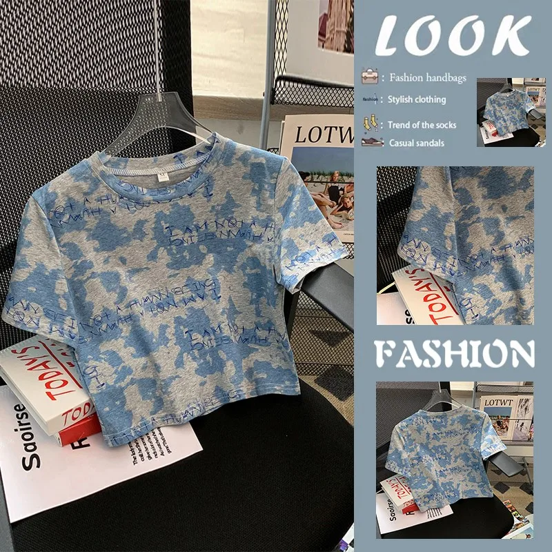 Women's Short Sleeve T-Shirt Summer Fashion Design Sensation Belly Baring Short Style Dyed One-Line Shoulder Fit Regular Lace
Women's Short Sleeve T-Shirt Summer Fashion Design Sensation Belly Baring Short Style Dyed One-Line Shoulder Fit Regular Lace