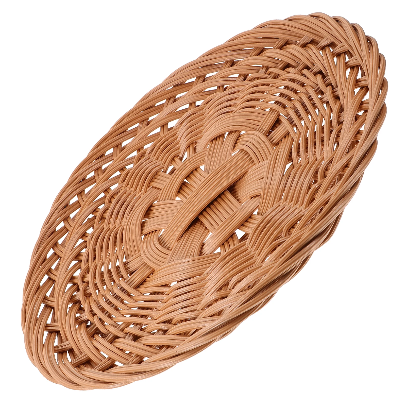 Imitation Rattan Woven Bread Basket Strong Storage Organizer for Desktop Kitchen Fruits Snacks Woven Bread Tray
Imitation Rattan Woven Bread Basket Strong Storage Organizer for Desktop Kitchen Fruits Snacks Woven Bread Tray