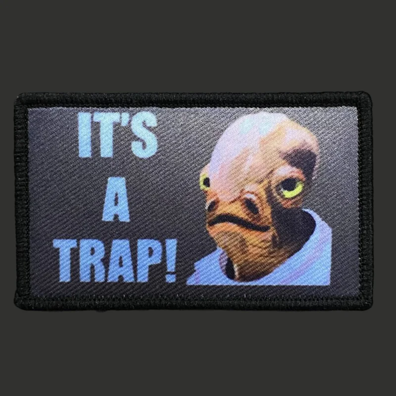 It's A Trap Patch Military Tactics Morale Badge Print Hook and Loop Backpack Clothes Decorative Accessories Sticker Armband
It's A Trap Patch Military Tactics Morale Badge Print Hook and Loop Backpack Clothes Decorative Accessories Sticker Armband