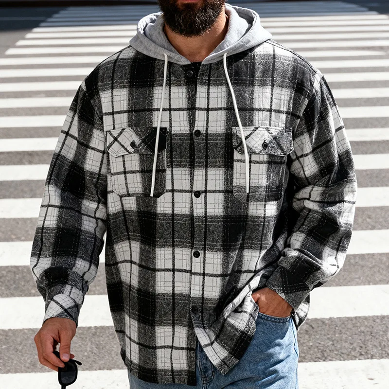 Cross-border heavy spring and autumn men's loose hip-hop high-end trend programmer hooded long-sleeved shirt j jacket
Cross-border heavy spring and autumn men's loose hip-hop high-end trend programmer hooded long-sleeved shirt j jacket