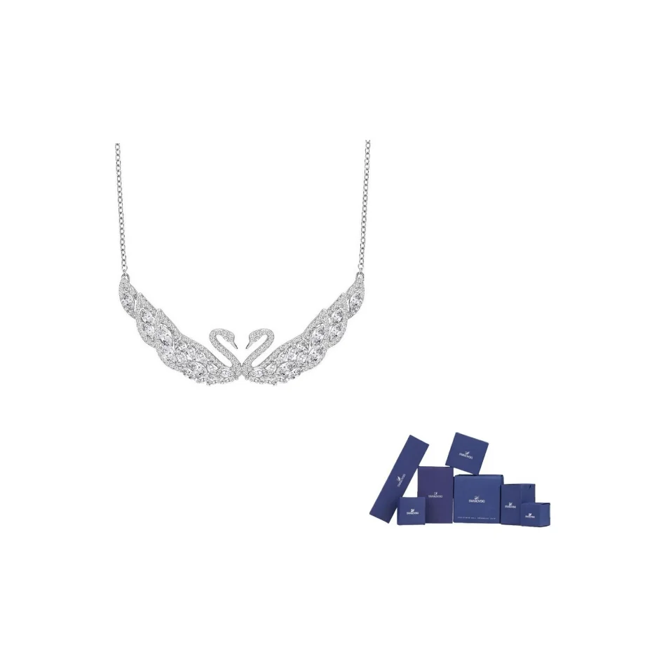 Swarovski Swan Artificial Crystal Necklaces Women's Silver 5201962
Swarovski Swan Artificial Crystal Necklaces Women's Silver 5201962