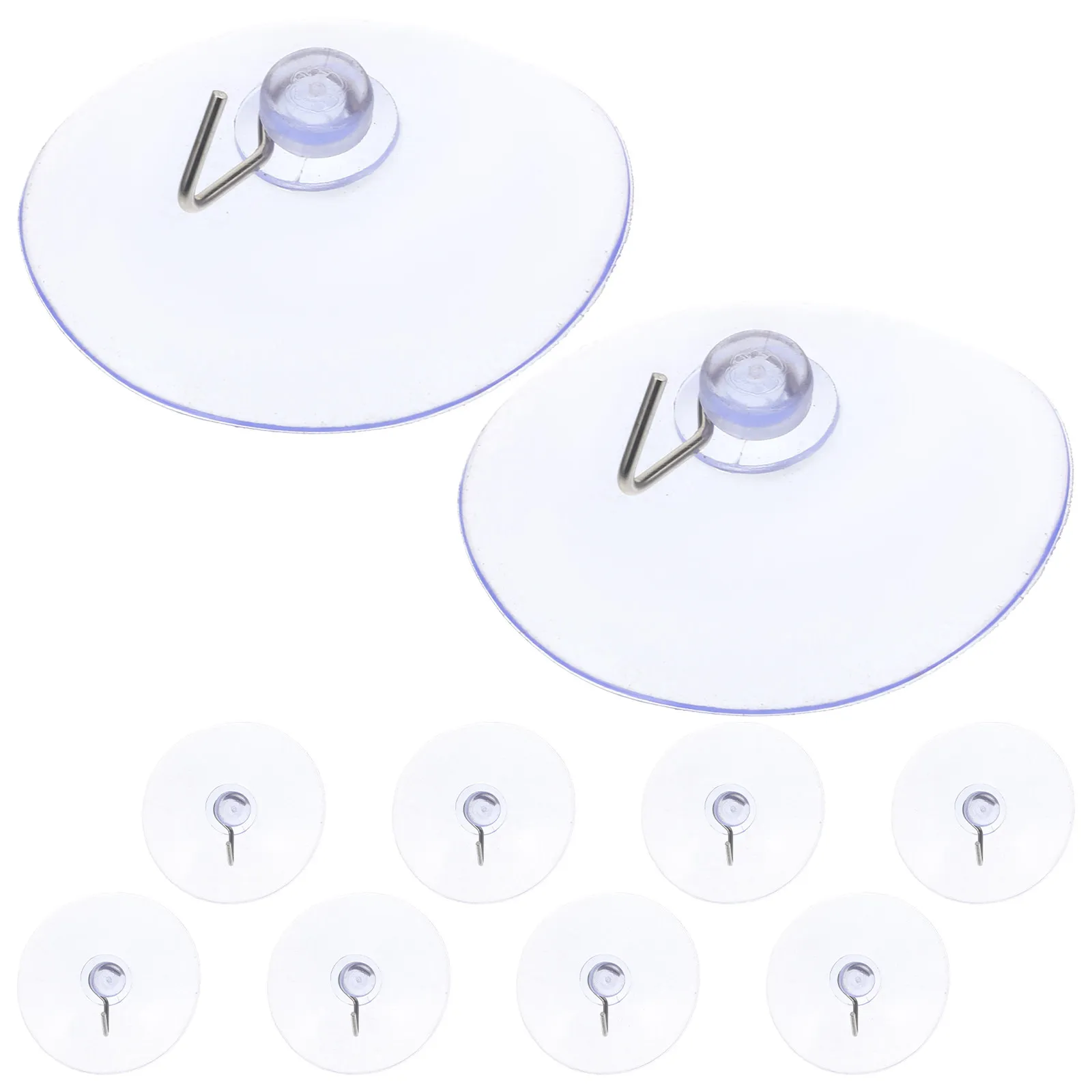 10Pcs Multi-Purpose Suction Cup Hooks Strong No-Drill Wall Hanging Hooks for Bathroom Kitchen Hallway Living Room Garden
10Pcs Multi-Purpose Suction Cup Hooks Strong No-Drill Wall Hanging Hooks for Bathroom Kitchen Hallway Living Room Garden