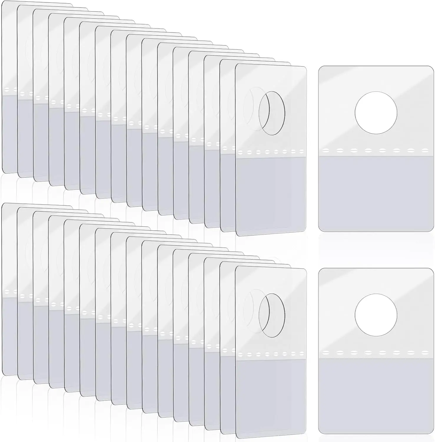 800 Pcs Large Hang Tabs 1x1.5 Inch Round Hole Self-Adhesive Hanging Tags for Retail Displays
800 Pcs Large Hang Tabs 1x1.5 Inch Round Hole Self-Adhesive Hanging Tags for Retail Displays