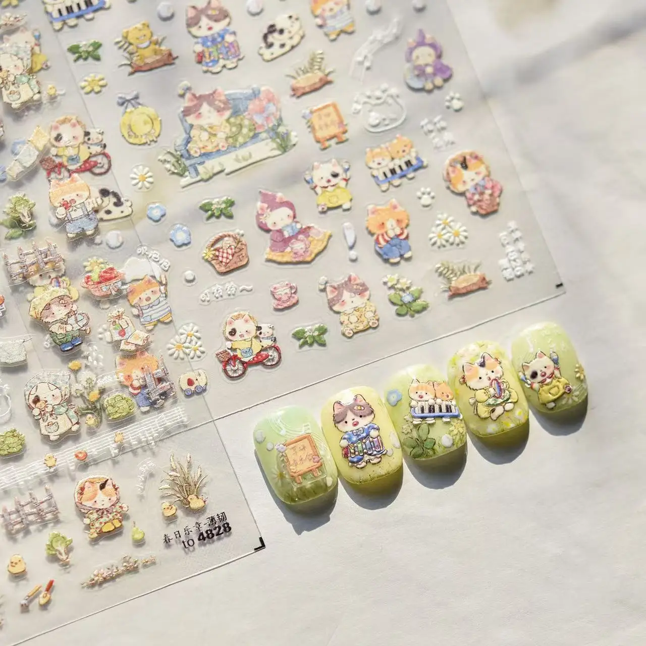 1PCS Cartoon Cat Nail Stickers Nail Art Supplies Nail Art Decals Kawaii Little White Rabbit Nail Art Decoration Press On Nails
1PCS Cartoon Cat Nail Stickers Nail Art Supplies Nail Art Decals Kawaii Little White Rabbit Nail Art Decoration Press On Nails