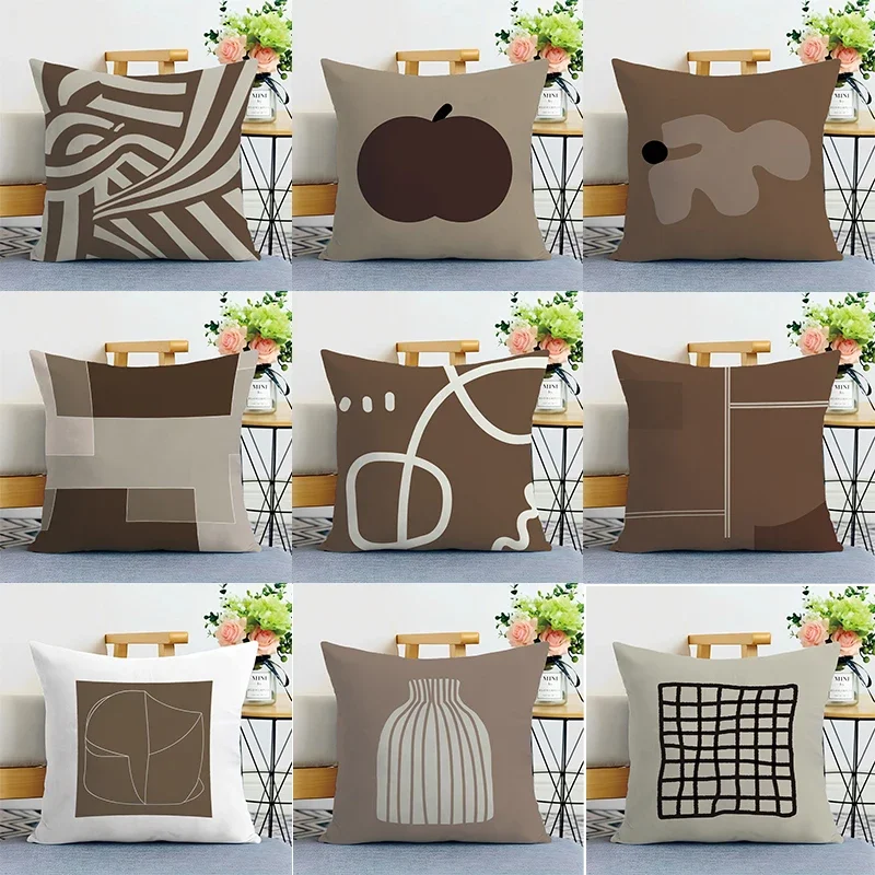 Coffee Color Printed Decorative Pillowcase Bedroom Living Room Square Cushion Pillowcase
Coffee Color Printed Decorative Pillowcase Bedroom Living Room Square Cushion Pillowcase