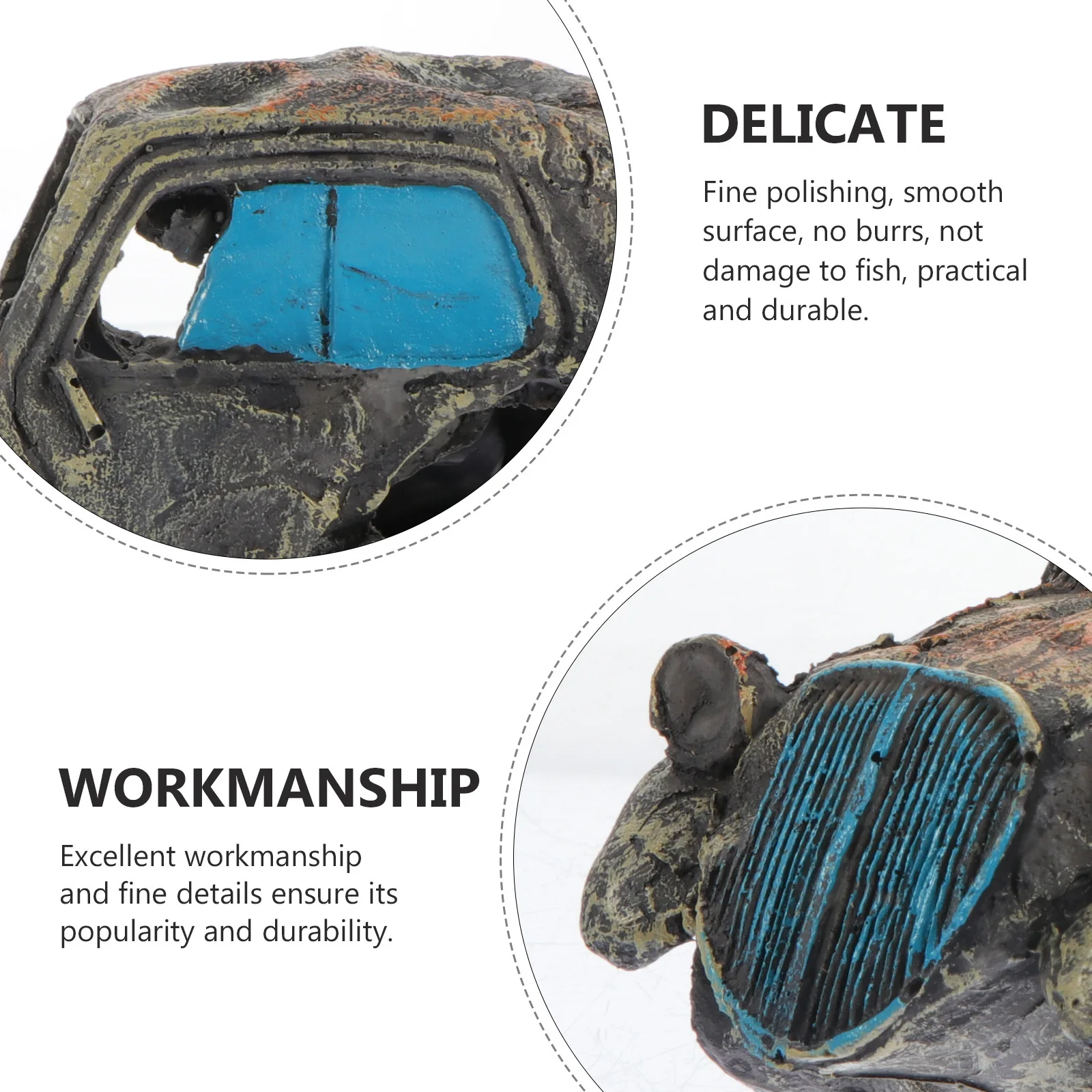 Creative Resin Car Wreck Shaped Aquarium Decoration Fish Tank Landscape Ornament Durable Smooth Grey Aquarium Car Wreck Decor
Creative Resin Car Wreck Shaped Aquarium Decoration Fish Tank Landscape Ornament Durable Smooth Grey Aquarium Car Wreck Decor