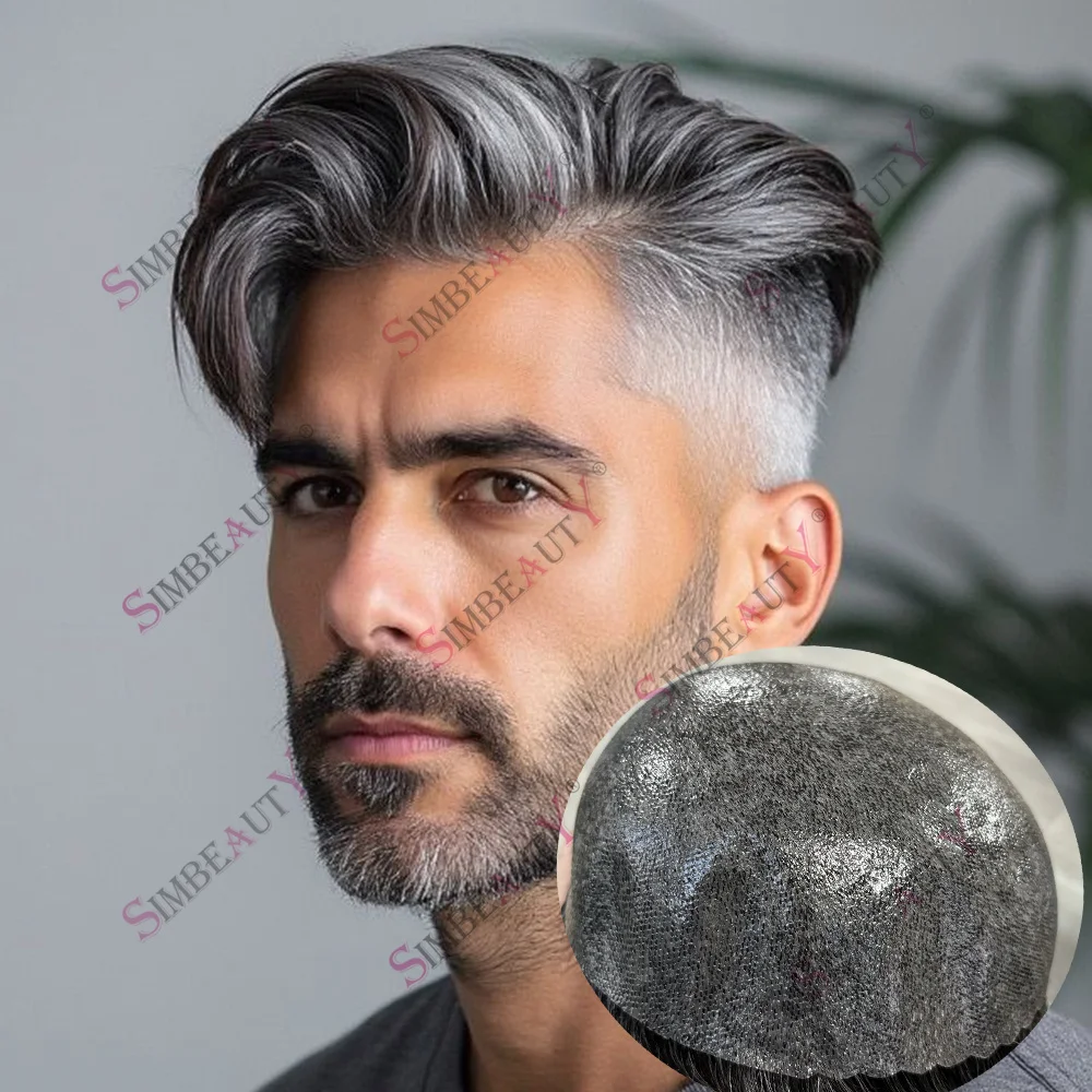 1B65 1B80 Натуральная передняя линия Черный Серый 1B50 Прочный 0,1 мм Инъекционный Тонкая кожа Коричневый Мужской парик Система человеческих волос Шпилька Prosth
1B65 1B80 Натуральная передняя линия Черный Серый 1B50 Прочный 0,1 мм Инъекционный Тонкая кожа Коричневый Мужской парик Система человеческих волос Шпилька Prosth