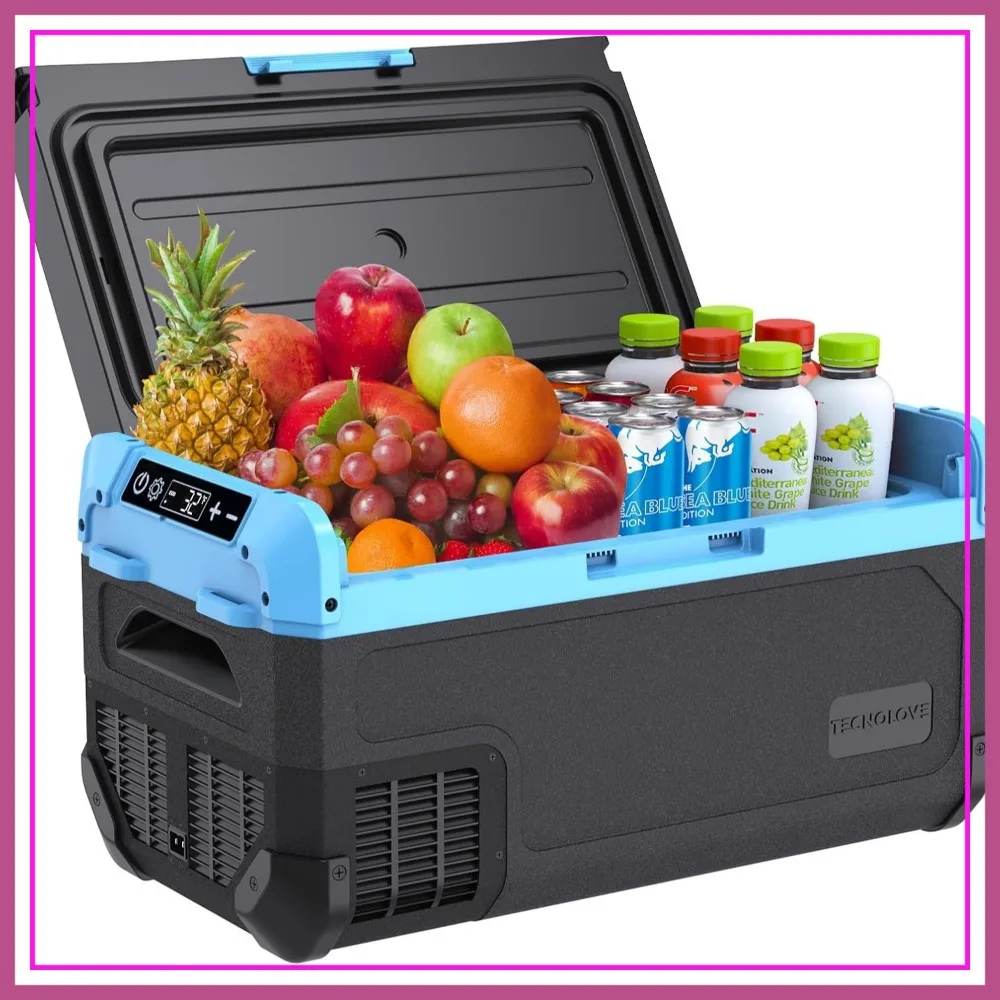 30L Car Refrigerator Freezer, 32QT Single Zone Portable Fridge, Fast Cooling, AC/DC, -4°F to 68°F, Ice Blue
30L Car Refrigerator Freezer, 32QT Single Zone Portable Fridge, Fast Cooling, AC/DC, -4°F to 68°F, Ice Blue
