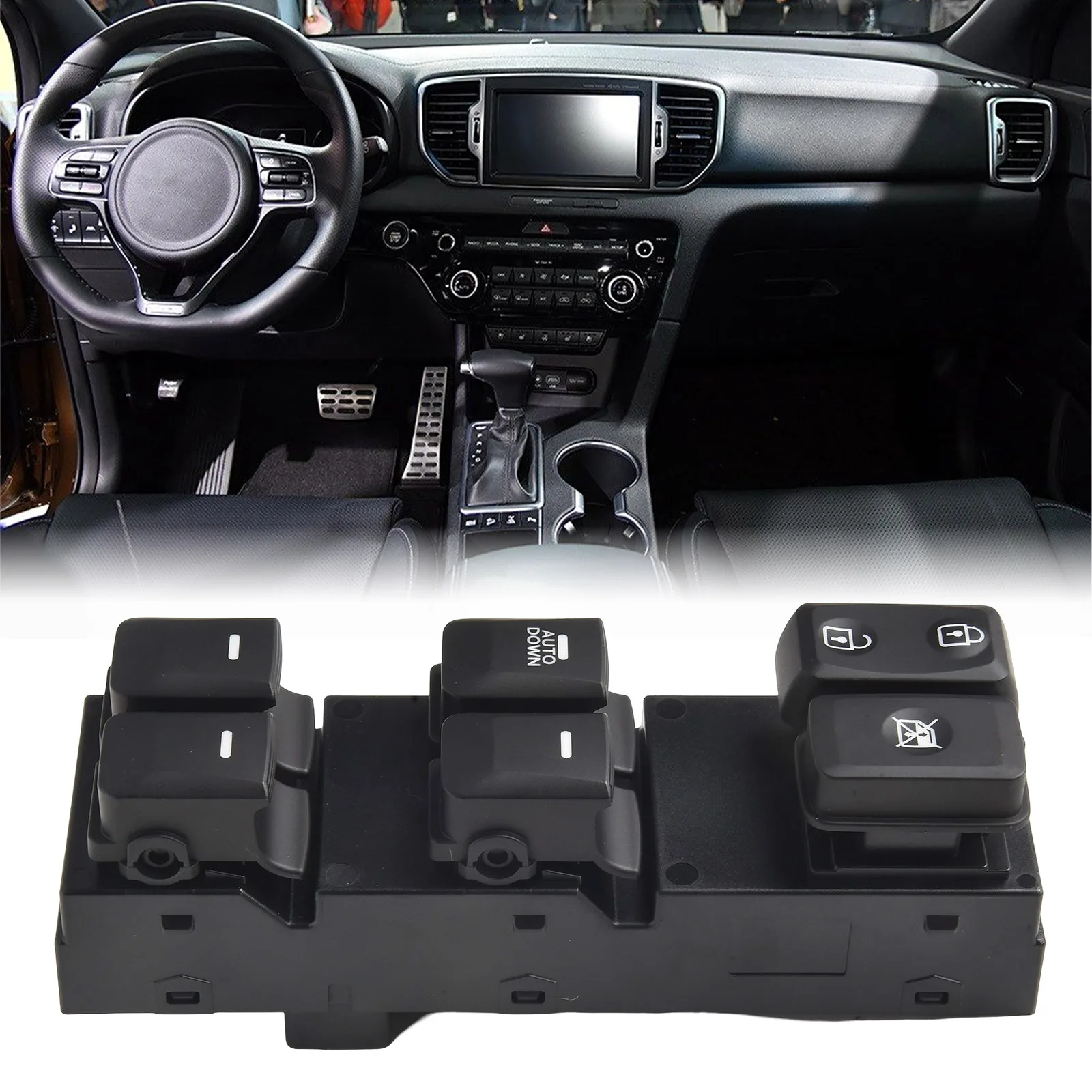 Electric Window Control Switch Designed for Kia For Sportage R (Model Year 2011 to 2016) with Easy Operation Features
Electric Window Control Switch Designed for Kia For Sportage R (Model Year 2011 to 2016) with Easy Operation Features