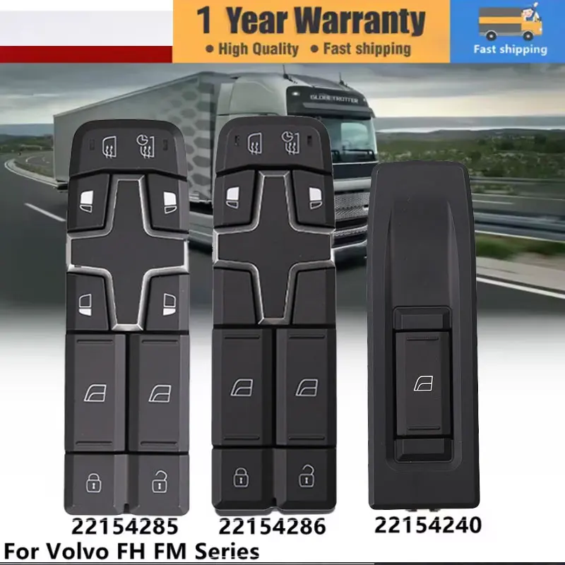 Главный переключатель стеклоподъемника, кнопка переключателя стеклоподъемника, подходит для Volvo FH FM серии 22154237 22154285 22154286 22154240 21196871
Главный переключатель стеклоподъемника, кнопка переключателя стеклоподъемника, подходит для Volvo FH FM серии 22154237 22154285 22154286 22154240 21196871