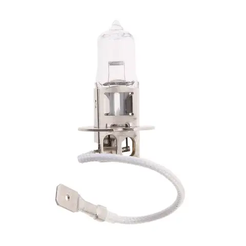 Lámpara halógena H3, luz antiniebla de cristal para coche, Bombilla de cuarzo brillante de xenón, 12V, 55W