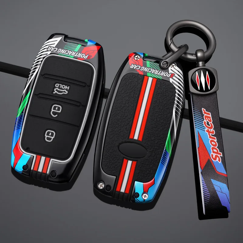 Zinc Alloy Key Fob Cover for Kia K5/Borrego/K9/Stinger/EV6/Sportage/KX5/Sonet/K3/Carnival/K4, KeyCase Shell with Keychain
Zinc Alloy Key Fob Cover for Kia K5/Borrego/K9/Stinger/EV6/Sportage/KX5/Sonet/K3/Carnival/K4, KeyCase Shell with Keychain