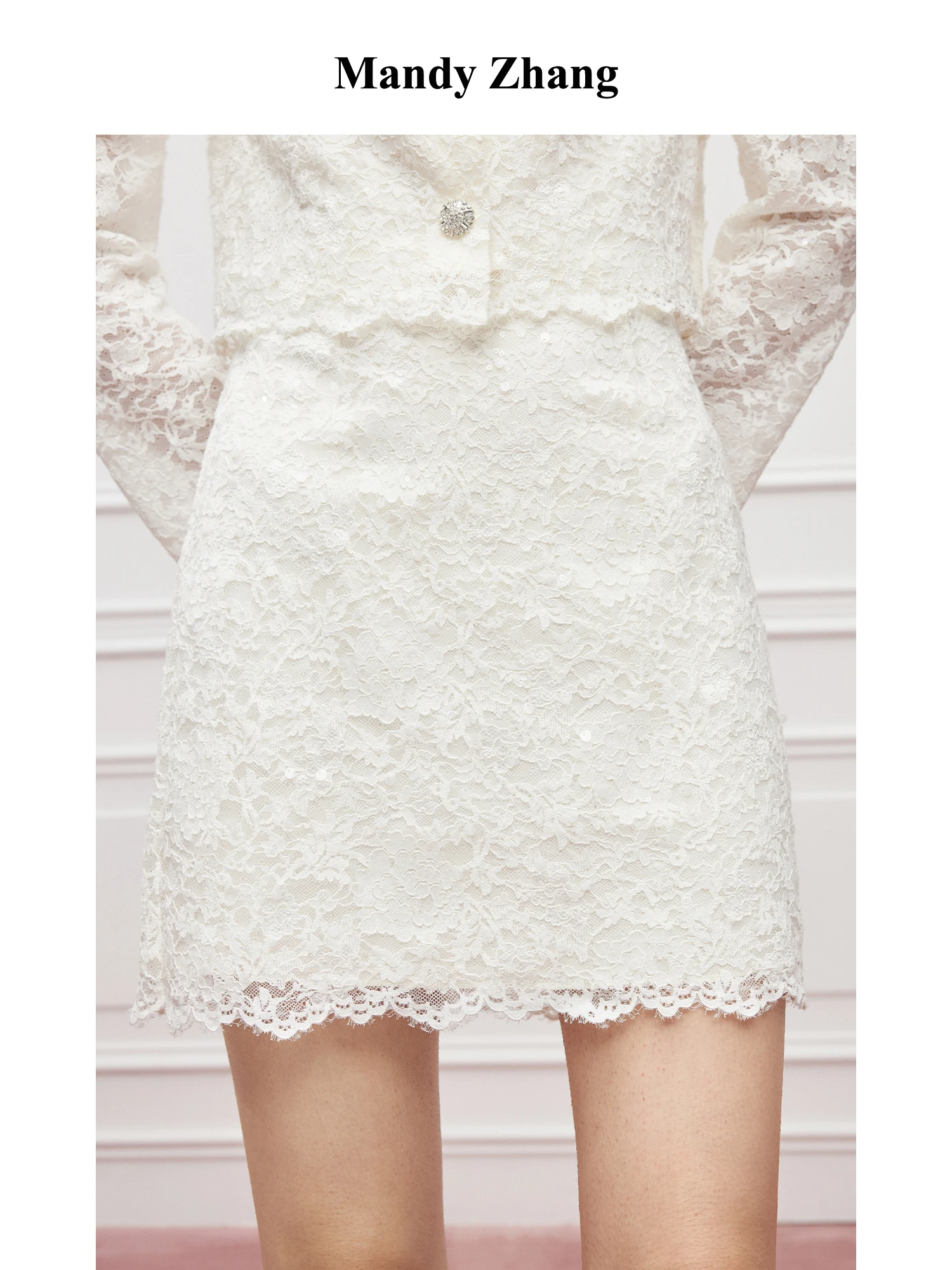 MandyZhang Spring Lace or Skirt Women's High Waist A-Line Skirt Floral adow Thousand Gold Wind White f-length S...
MandyZhang Spring Lace or Skirt Women's High Waist A-Line Skirt Floral adow Thousand Gold Wind White f-length S...