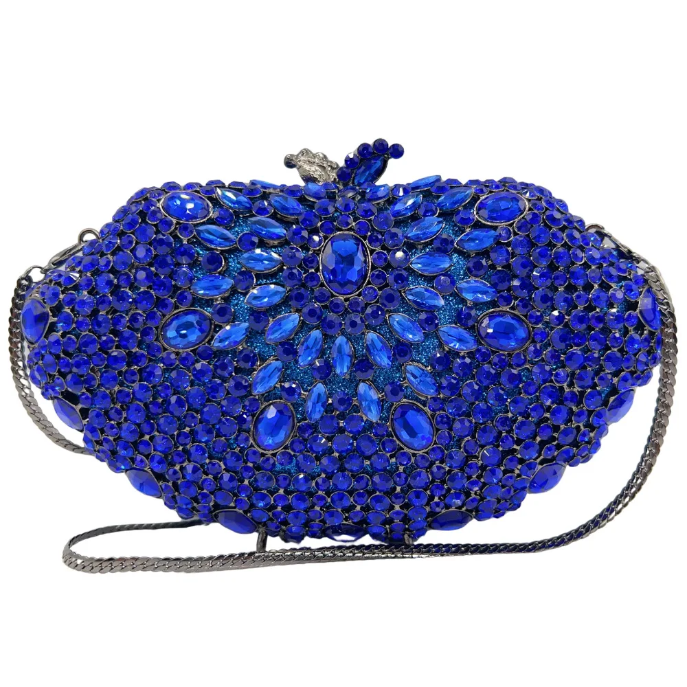 Lady Blue Diamonds Evening Purses Bags Female Metal Crystal Clutch Purse Party Handbag Women Luxury Mini Gems Clutches
Lady Blue Diamonds Evening Purses Bags Female Metal Crystal Clutch Purse Party Handbag Women Luxury Mini Gems Clutches
