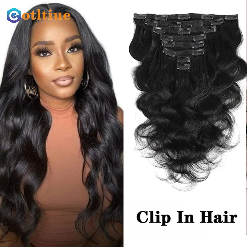 Body Wave Clip in Hair Extension Human Hair 8pcs 120g/set Natural Black Wavy Clip in Hair Extensions for Women Hair Accessorieen
Body Wave Clip in Hair Extension Human Hair 8pcs 120g/set Natural Black Wavy Clip in Hair Extensions for Women Hair Accessorieen