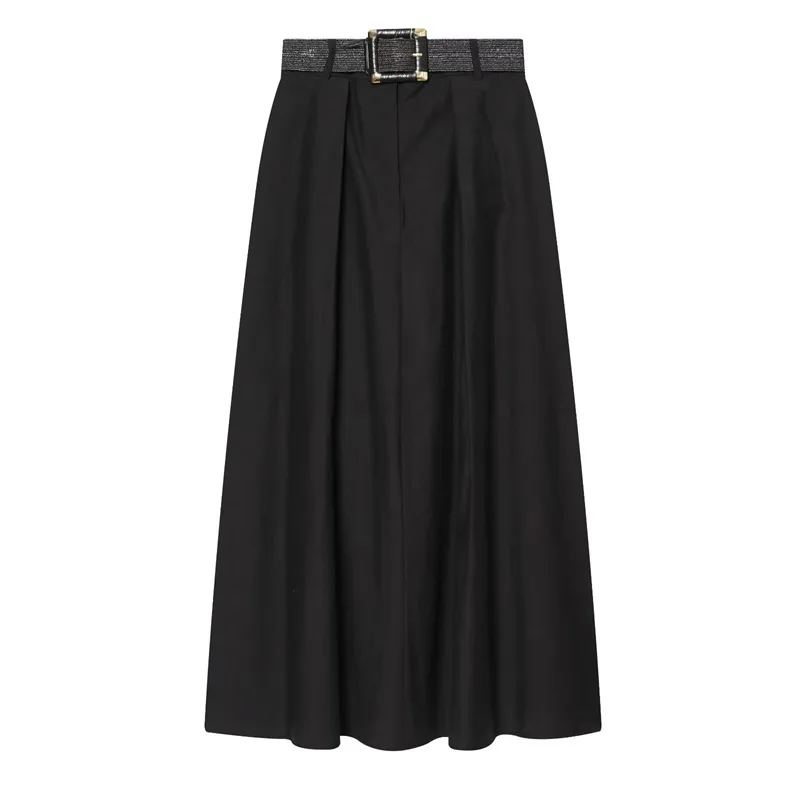 Withered Women's 2026 New High Waisted Belt With Layered Decorative Midi Skirt Skirt Woman Clothing Faldas Skirts
Withered Women's 2026 New High Waisted Belt With Layered Decorative Midi Skirt Skirt Woman Clothing Faldas Skirts