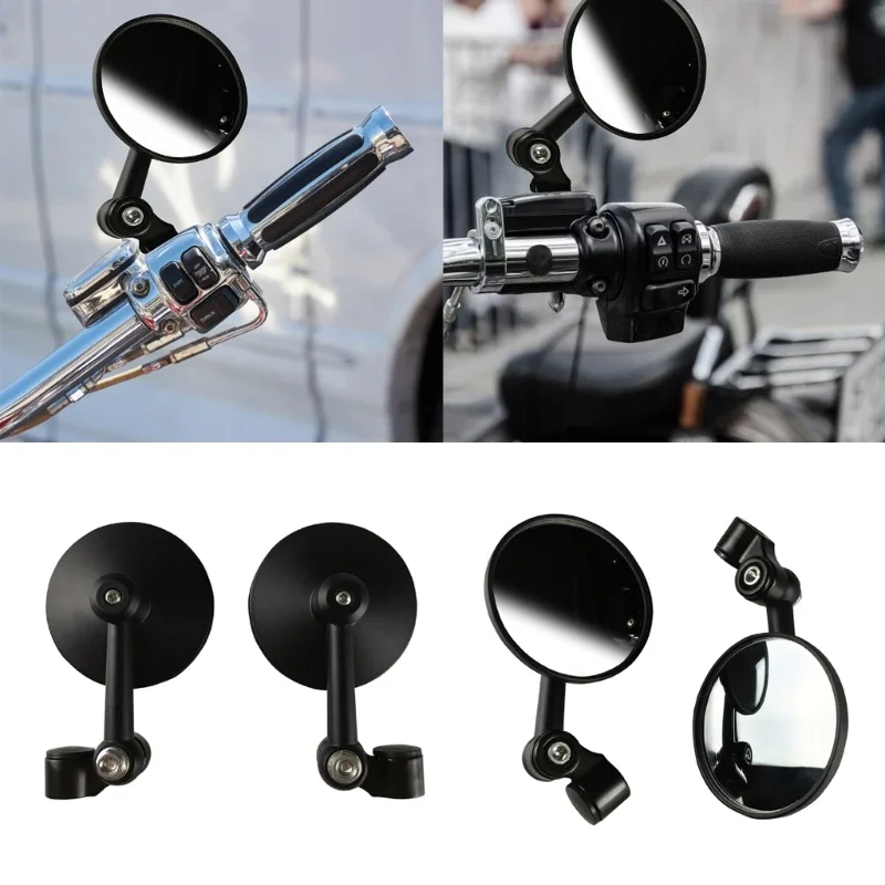 Universal Round Motorcycle Scooter Rearview Handlebar Mirrors, Suitable for Motorbikes and Scooters
Universal Round Motorcycle Scooter Rearview Handlebar Mirrors, Suitable for Motorbikes and Scooters