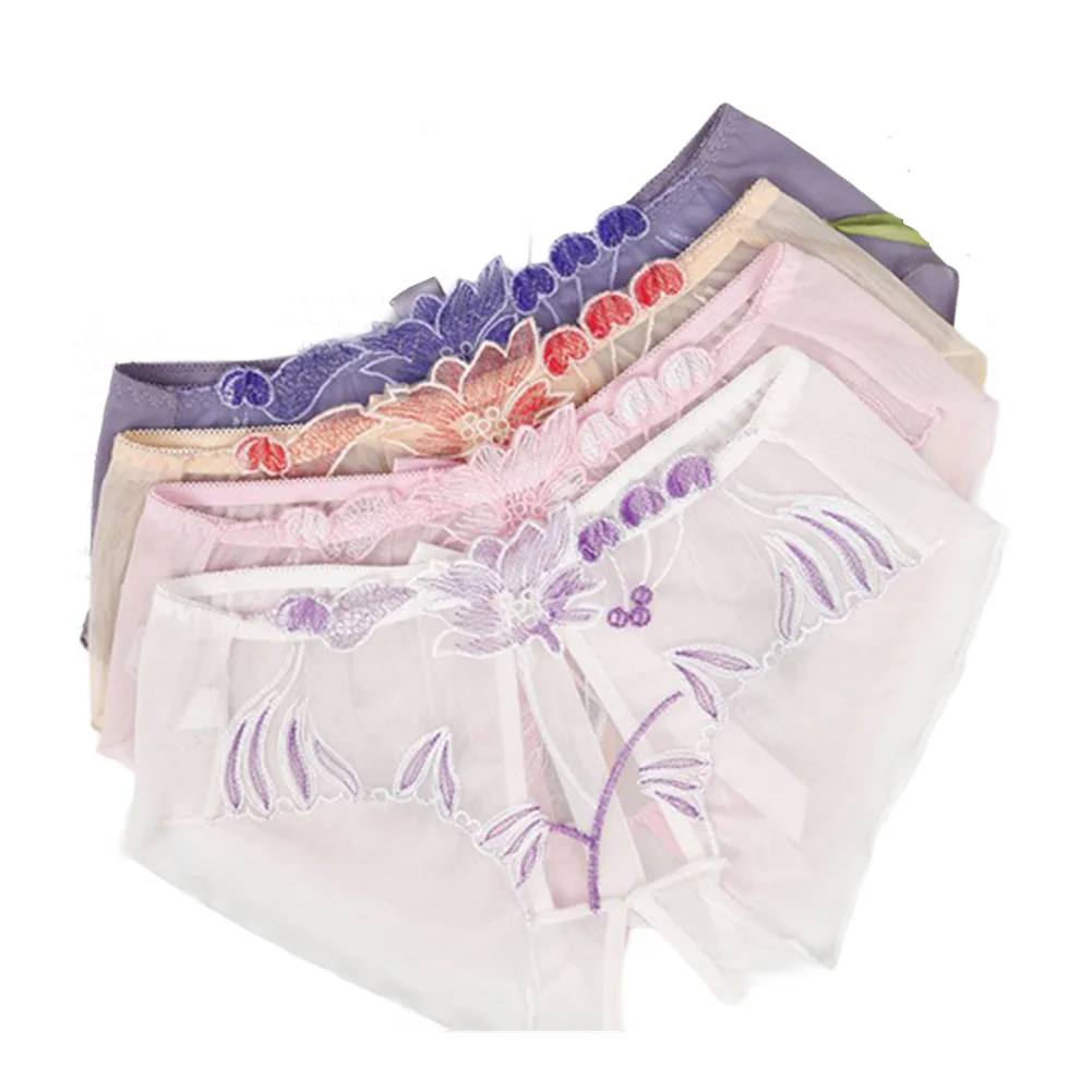 Прозрачные сетчатые трусики с цветочной вышивкой для женщин, сексуальное нижнее белье с открытой промежностью, дышащие шорты-трусики
Прозрачные сетчатые трусики с цветочной вышивкой для женщин, сексуальное нижнее белье с открытой промежностью, дышащие шорты-трусики