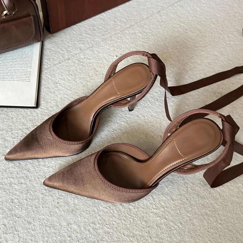 Women's Pointed Toe Satin Lace-Up Thin Stiletto Heel Slingback Pumps Elegant Party Footwear Drop Shipping 2026 Fast Ship Freegif
Women's Pointed Toe Satin Lace-Up Thin Stiletto Heel Slingback Pumps Elegant Party Footwear Drop Shipping 2026 Fast Ship Freegif